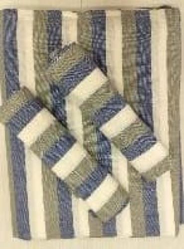 BEDSHEET STRIPE 90X108 2 PILLOW COVER